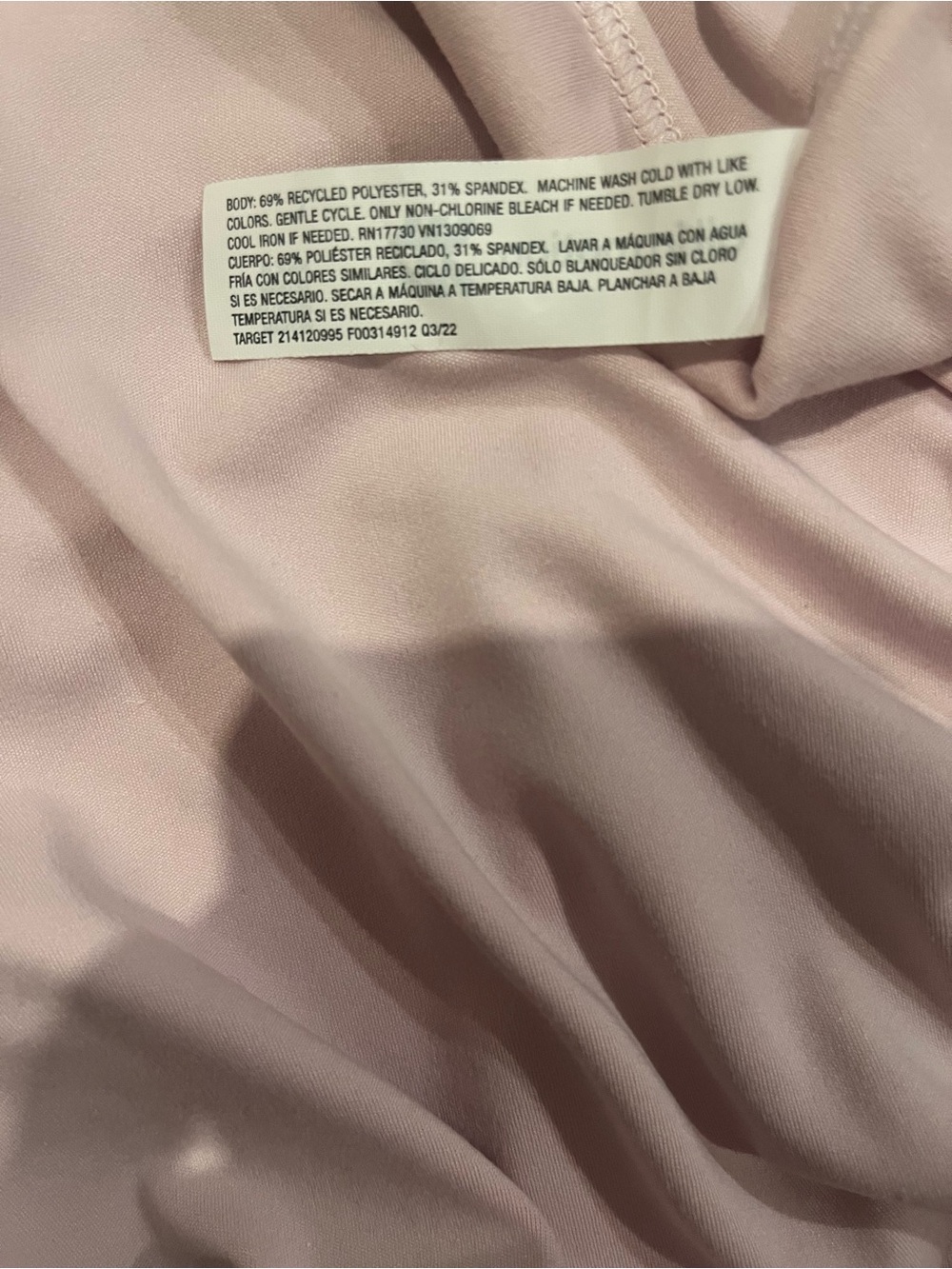 Light pink workout top & leggings - Picture 5 of 7